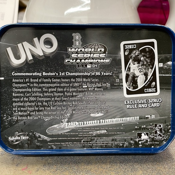 Uno game Boston Red Sox 2004 World Series set - Picture 4 of 5